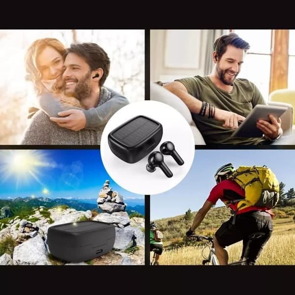 Trådlösa hörlurar - Choetech - BH-T09 - Solpanel - Bluetooth 5.0 - Lithiumbatteri 55 mAh