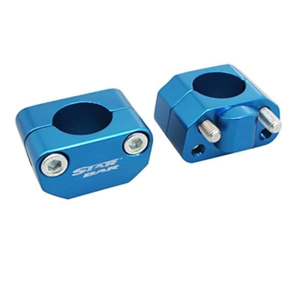 UNIVERSAL STAR BAR ALU STYRE BRIDGE DIAM 28,6 mm BLÅ (PAR)