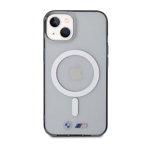 BMW Silver Ring MagSafe - Transparent skal för iPhone 14 Plus (polykarbonat & TPU)