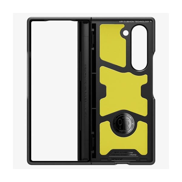 Mobilskal - SPIGEN - Galaxy Z Fold 6 - Slim Armor Pro - Svart - Trippelskikt - Luftkudde