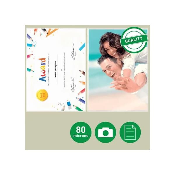 Leitz iLAM Premium – Plastikkort A4 - Blanka - 80 mikron - Förpackning med 100
