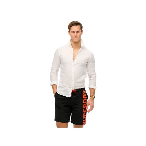 Superdry Herr Surf Klassisk Badkläder Svart Syntetiskt
