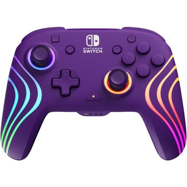 Trådlös handkontroll för Nintendo Switch - PDP - Afterglow Wave - Lila