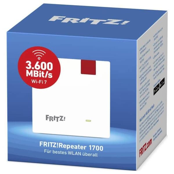 AVM WiFi 7-repeater FRITZ!Repeater 1700 20003116