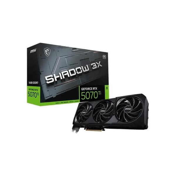 Grafikkort - MSI - GeForce RTX 5070 Ti - 16 GB - 4K - Trippel Fläkt