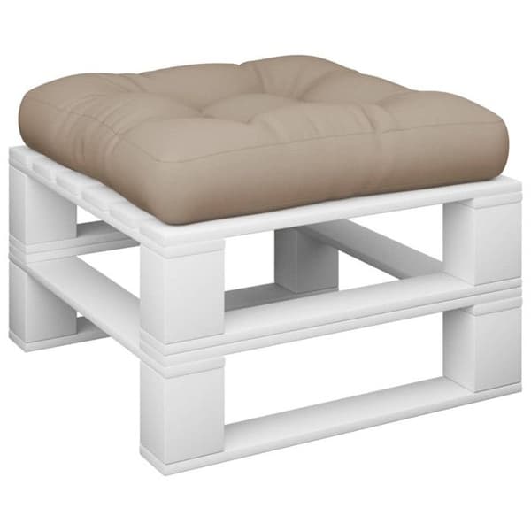 Pallkudde taupe 60x61,5x10 cm tyg