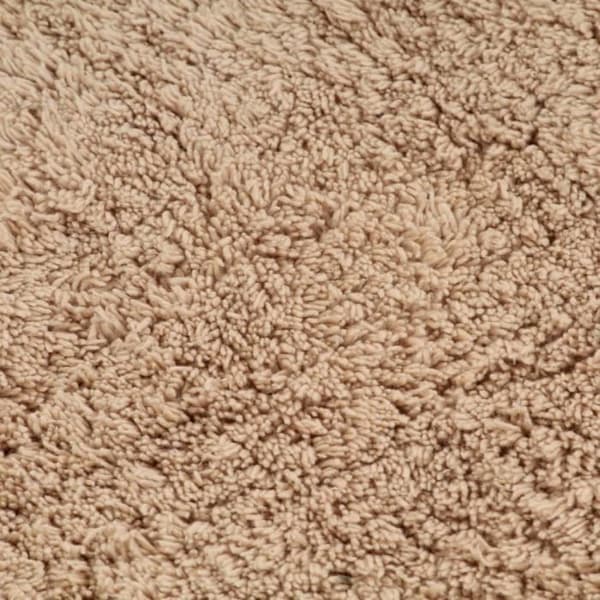 vidaXL Badrumsmatta Set 3 st Tyg Beige