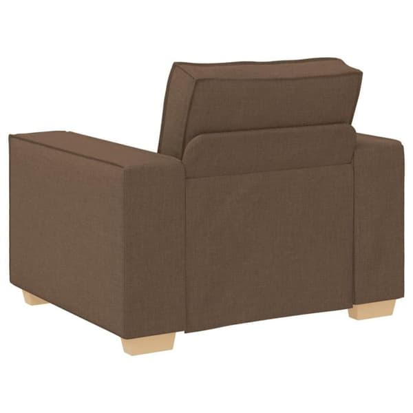 Fåtölj - Brunt - Tyg 100% polyester - 1 plats - Contemporary stil