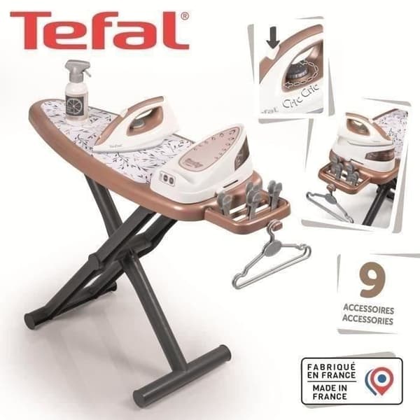 SMOBY - Tefal Strykbräda + Ångstation - från 3 år