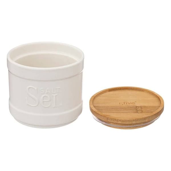 Saltburk "Naturéo" i vit keramik - 5 five simply smart