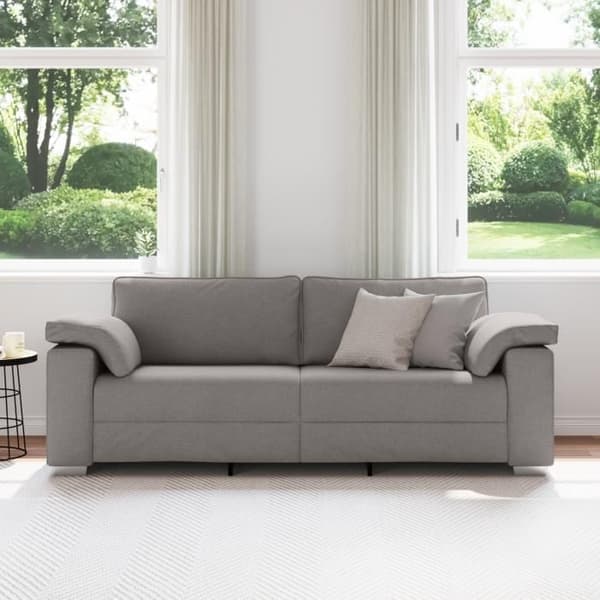 Trevlig 3-sitssoffa taupe 178 cm i tyg