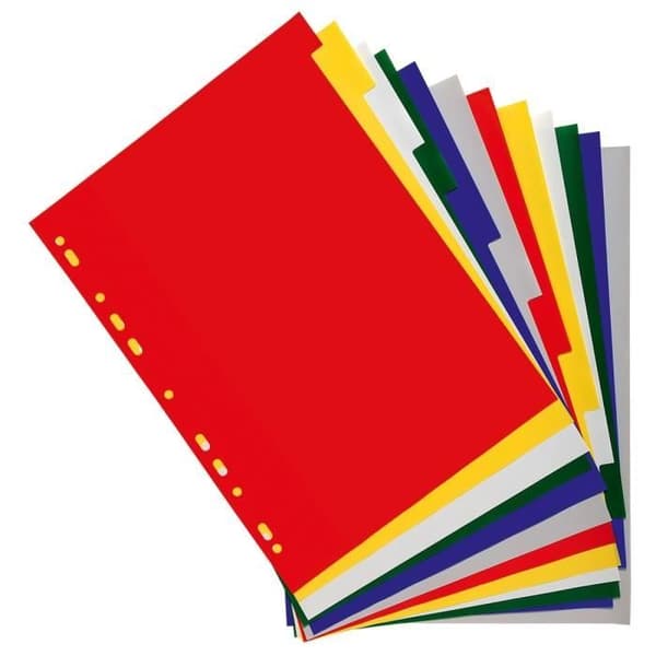 EXACOMPTA polypropenavdelare A4 12x100e 12 positioner