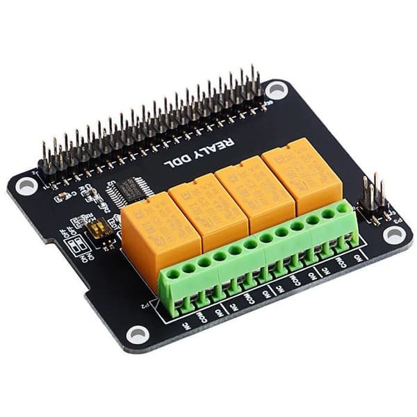 Hatt 52Pi 4 reläer för Raspberry Pi