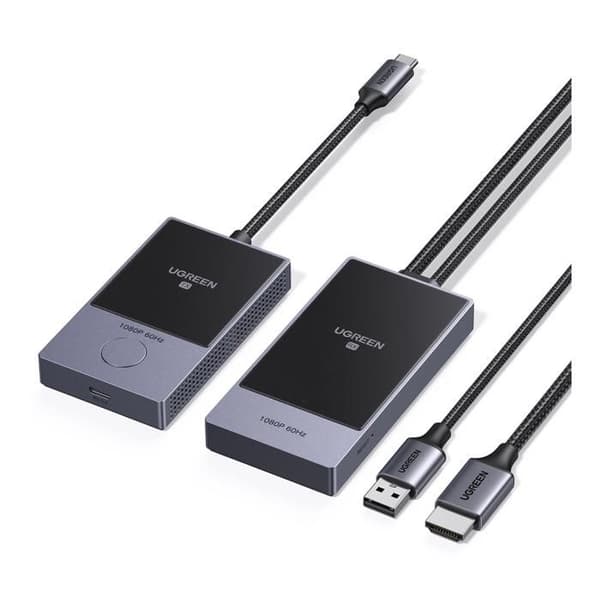 Trådlös USB-C/HDMI Sändare/Mottagare Ugreen CM737 Svart
