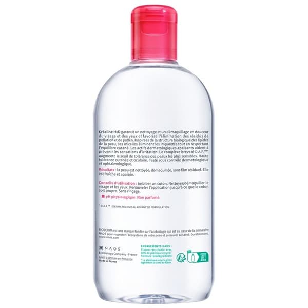 Bioderma Créaline H2O Original Micellärtvätt 500Ml