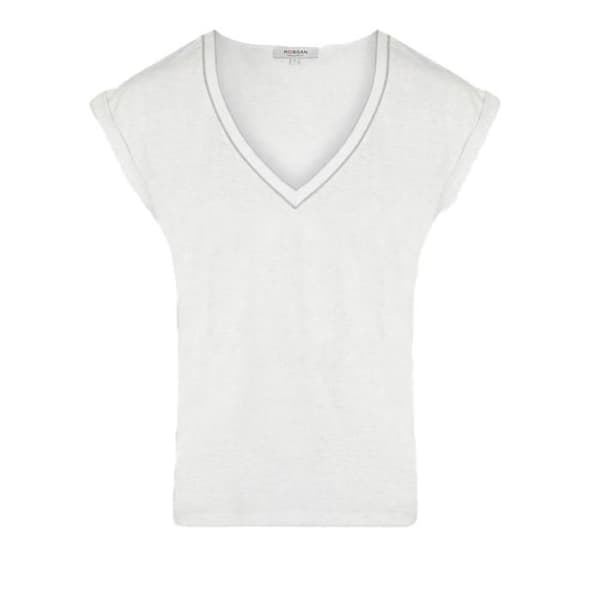 Vit T-shirt Dam Morgan Fantasi