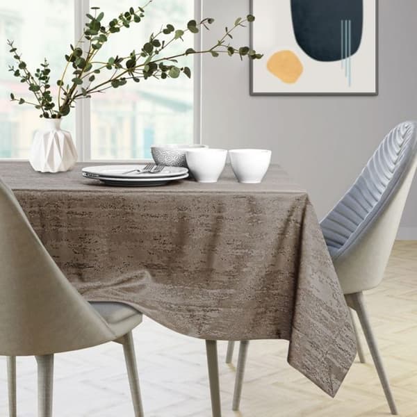 Bordduk - Vesta - Cappuccino - Pressat mönster - 110x200 cm