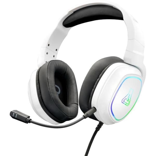 Wired Gaming Headset - The G-Lab - KORP RADIUM - Mikrofon - RGB - Vit