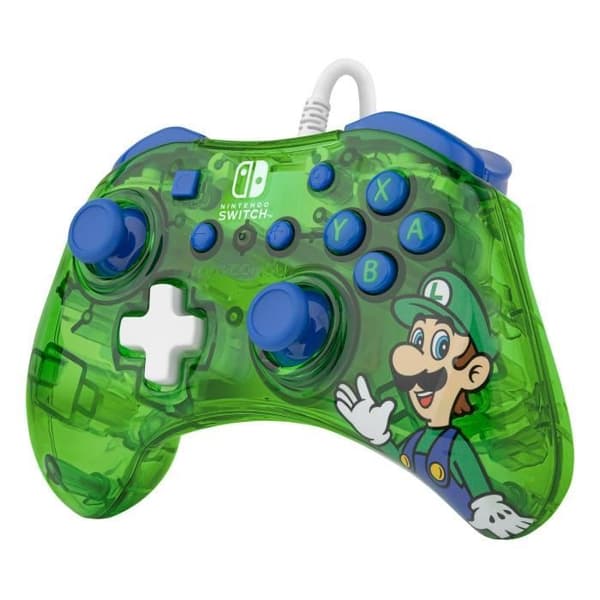 Spelkontroll - Nintendo Switch - Luigi Rock Candy - Trådad - PDP - Grön