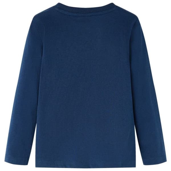 T-shirt barn - VIDAXL - 92 - Långärmad - 100% bomull - Mörkblå