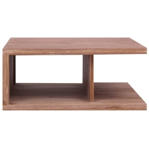 vidaXL Soffbord 70x70x30 cm Massiv teak