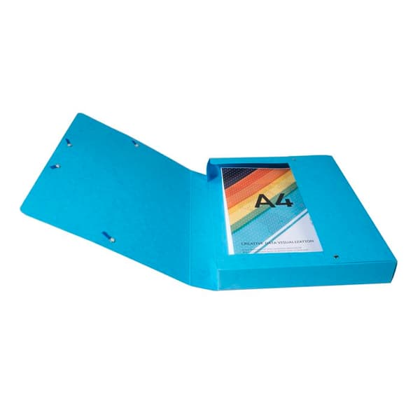 Arkivlåda - EXACOMPTA - Exabox 50406E - A4 - Rygg 40 mm - Turkos