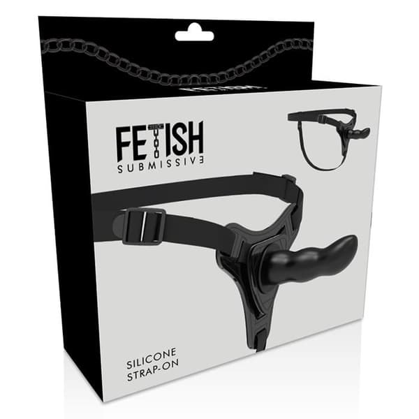 Harnes - FETISH - UNDERDÅNIG - Silikon - 16 cm - Svart