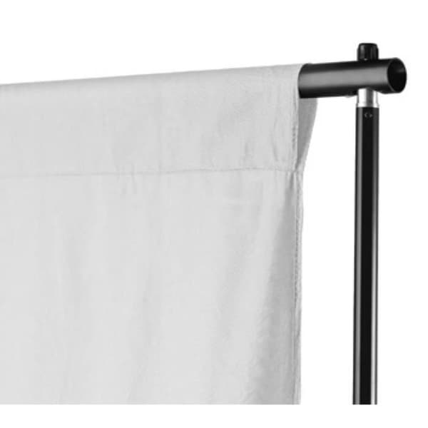 vidaXL Bakgrund Bomull Vit 600 x 300 cm