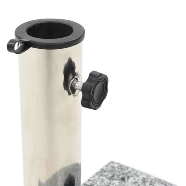 Parasolfot - vidaXL - Granit - 10 kg - Grå - Mått 40x28x4 cm