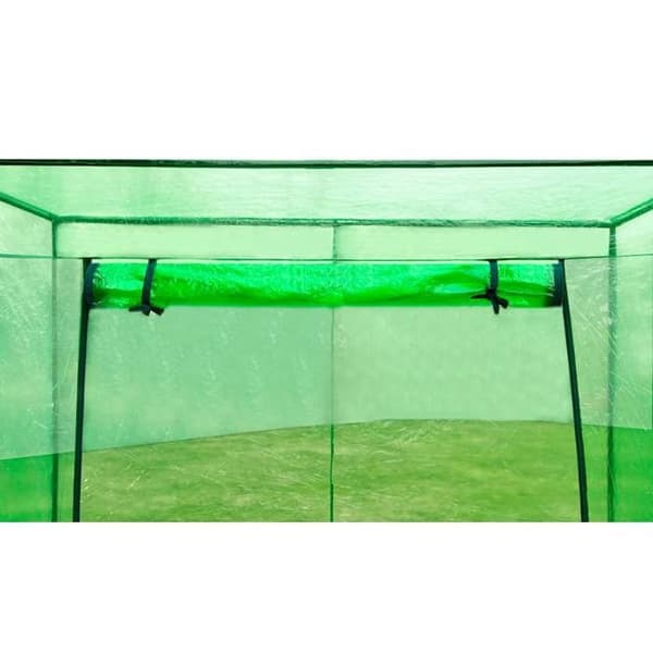 vidaXL Växthus med stålram PVC 40617