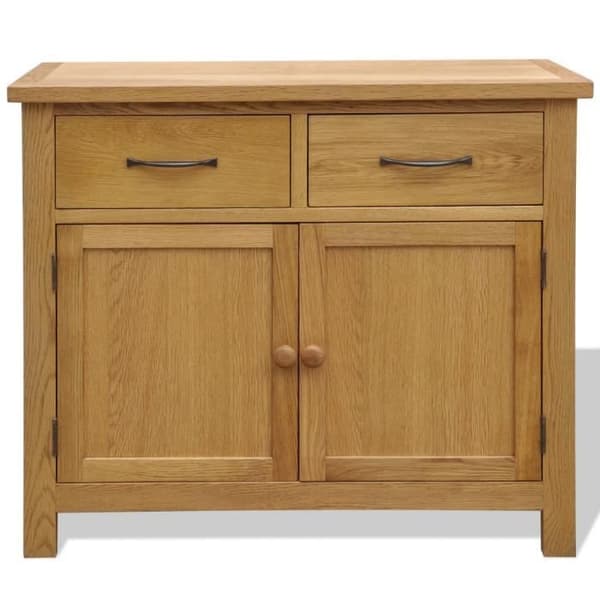 vidaXL Buffé 90 x 33,5 x 83 cm Massivt ekträ