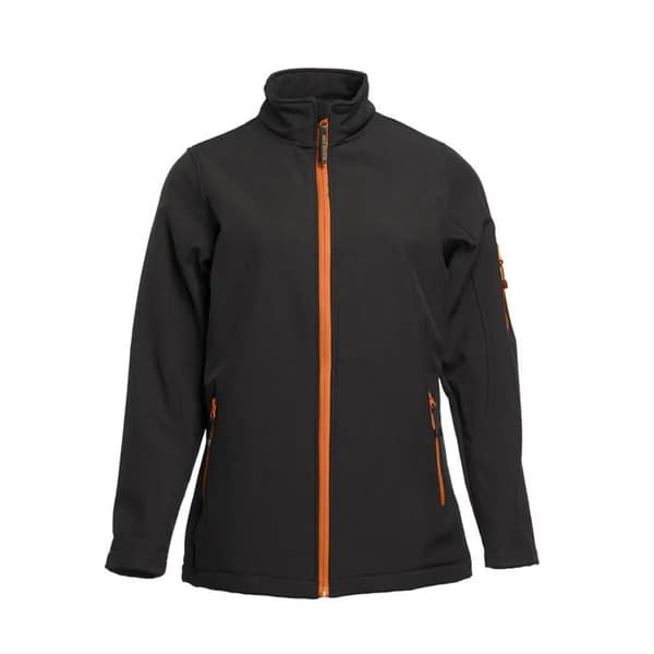 Dam softshelljacka 3 lager Pen Duick Atlantic - svart/orange