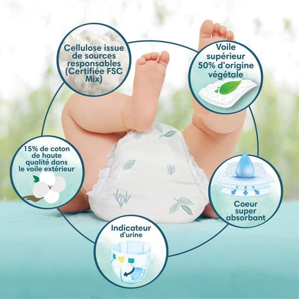Pampers Harmonie Storlek 2, 204 Blöjor