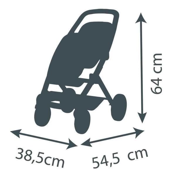 SMOBY - Maxi-Cosi Tvillingvagn Rosa - från 3 år