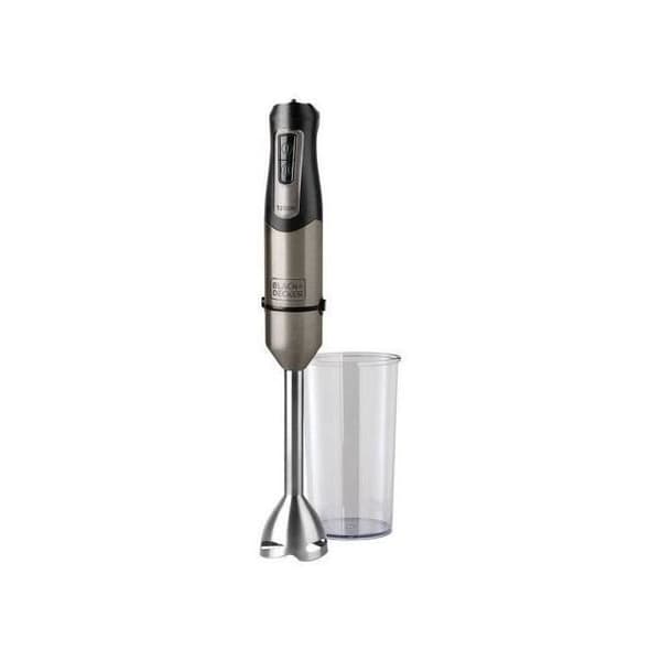 BLACK & DECKER - 1200W stavmixer i rostfritt stål - grå
