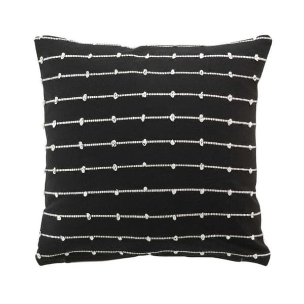 Dekokudde "Linechic" 45x45cm Svart