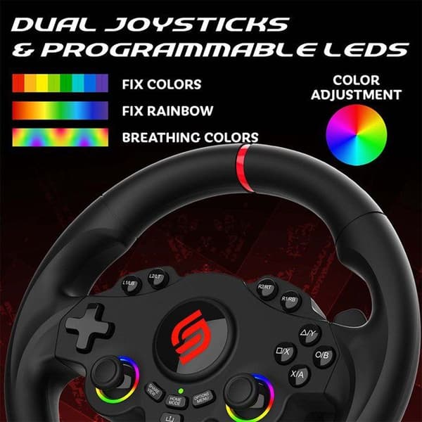 Volant gaming - SUBSONIC - Dubbel joystick LED - PS4 PC Switch Switch 2 Xbox One Xbox Series
