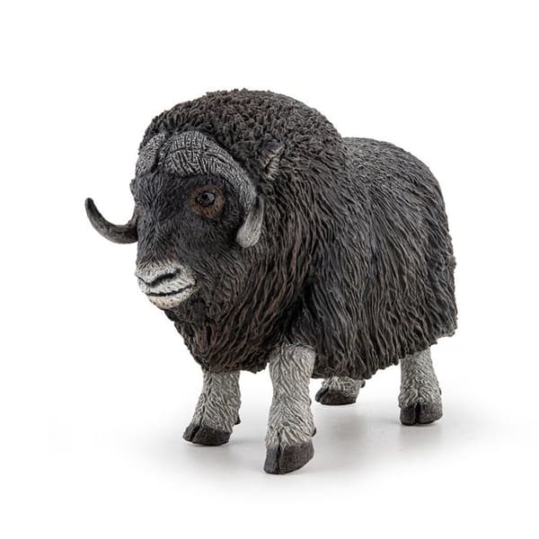 Figur - PAPO - Myskoxe - Handmålad - Mycket detaljerad - Hållbar