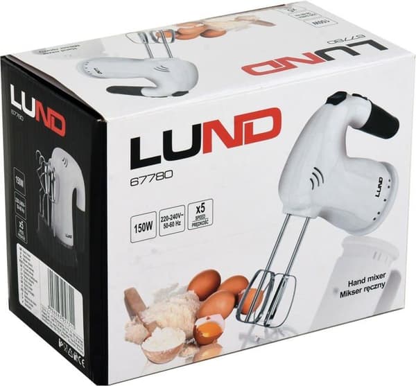 Elvisp - Lund - 67780 - 150-200W - Vit - Liten hushållsapparat