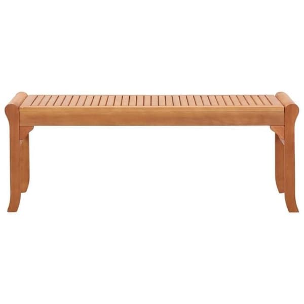vidaXL 2-sits trädgårdsbänk 120 cm massivt eukalyptusträ