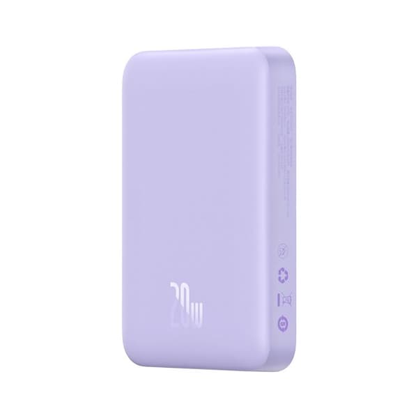 Extern batteri - BASEUS - Magnetisk Mini (PPCX110105) - 10000mAh - USB-C - MagSafe - Lila