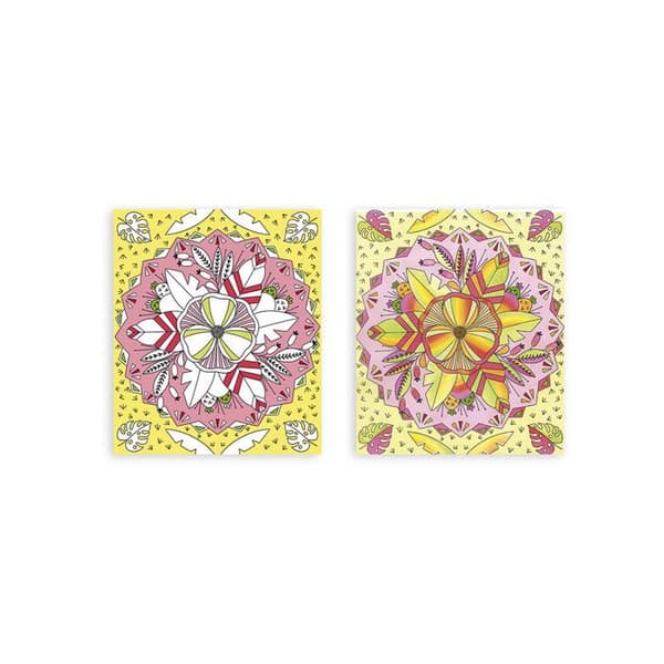 Kit Kreativ - 4 Tavlor Målning Regnbåge Mandala