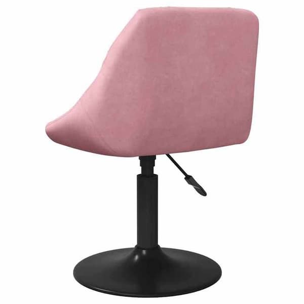 vidaXL Snurrande matstolar set om 2 Rosa Sammet 335332