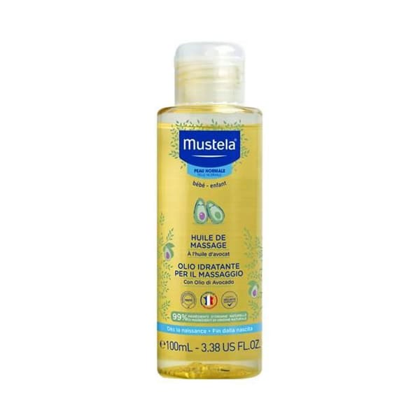 Massageolja - Mustela - 100ml - Normal hud - Hypoallergenisk - Blandad