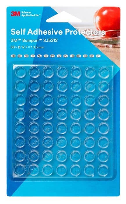 Okänd - 7100145643 - 3 M Bumpon sj5312bl Elastisk stämpel, klar (pack med 56)