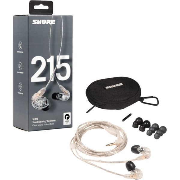 SHURE SE215CL In-Ear-hörlurar + Kit