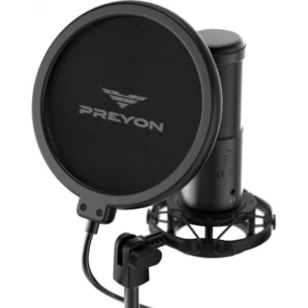 USB-mikrofon - PREYON - Buzzard Scream - Cardioid - Aluminium - Plug and Play