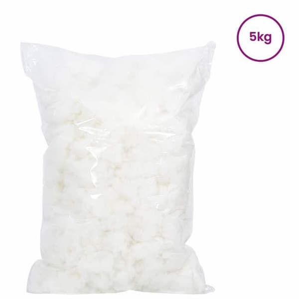 vidaXL Fyllning i Vit Fiber 5 kg Polyester 900283