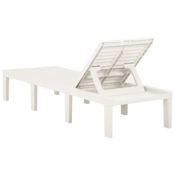 vidaXL Lounge Chair Plast Vit