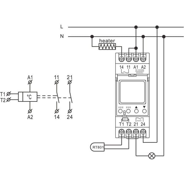 Modulär Digitalregulator Plikc TRM - Område -20 till +130 °C